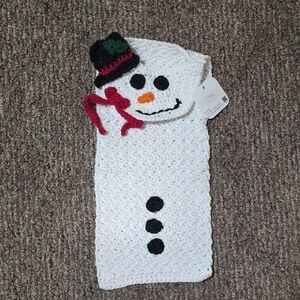 Snowman Knit Towel